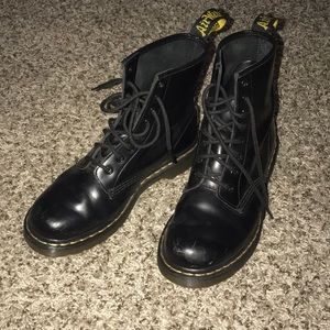 Black matte Doc martens